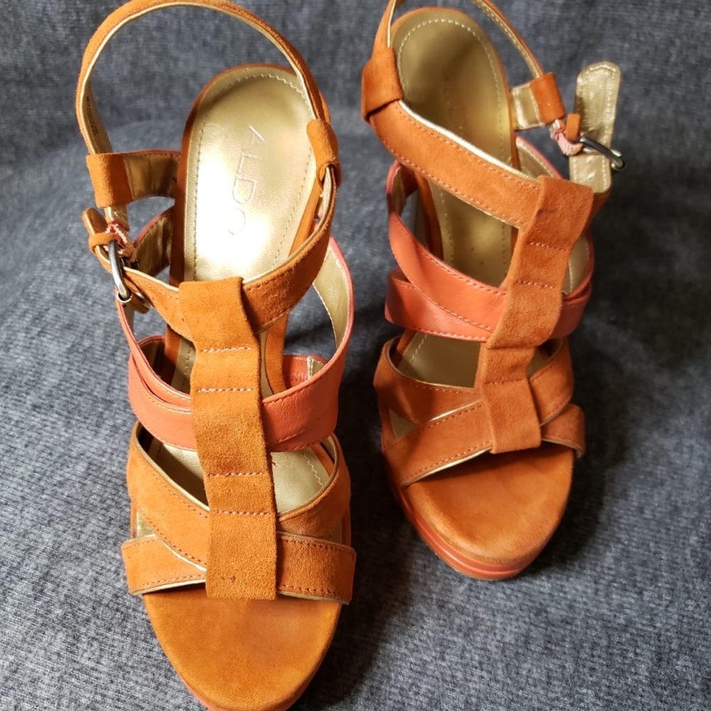 Aldo strappy stiletto high heel sandals